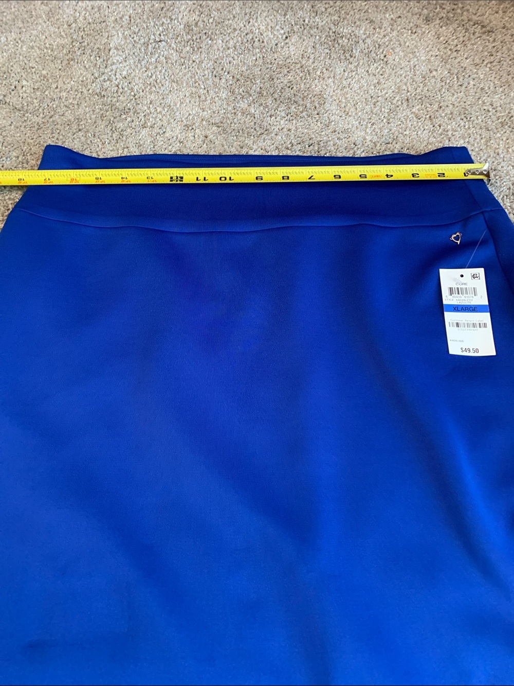 Thalia Sodi Classic Royal Blue Pencil Skirt Size XL NEW Stretch Material Comfort - Picture 7 of 8